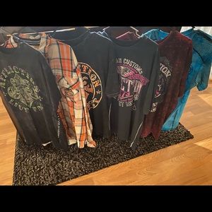 💸SOLD💸 Men's Affliction Shirts XXL Buckle